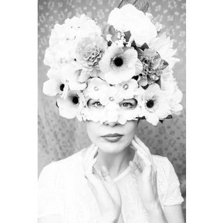 'Masquerade' Black and White Contemporary Botanical Portrait Photograph, 30 X 45" Fine Art Photography Print For Sale