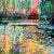 "Autumn in Giverny" Framed Contemporary Expressionist Style Landscape Acrylic Painting For Sale - Image 6 of 12