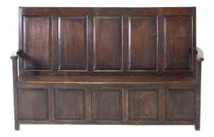 Antique English Settle in Oak