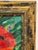 2010s Boulet Red Flower Still Life Painting, Signed For Sale - Image 5 of 12