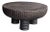 Large Suar Wood Table Espresso Finish, Hand-Carved Detailing, Modern Organic For Sale