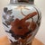 Vintage Frederick Cooper Ceramic Ginger Jar Table Lamp Hand-Pained Floral Motif, Pleated Fabric Shade on Wood Base For Sale In Chicago - Image 6 of 12