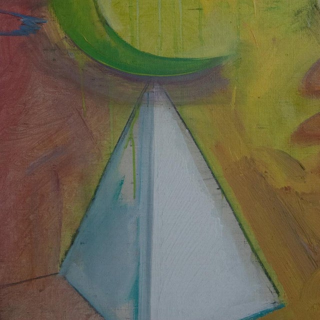 Gerard Sala, Estimo Llunes: Pyramids, 1977, Oil on Canvas For Sale - Image 4 of 8