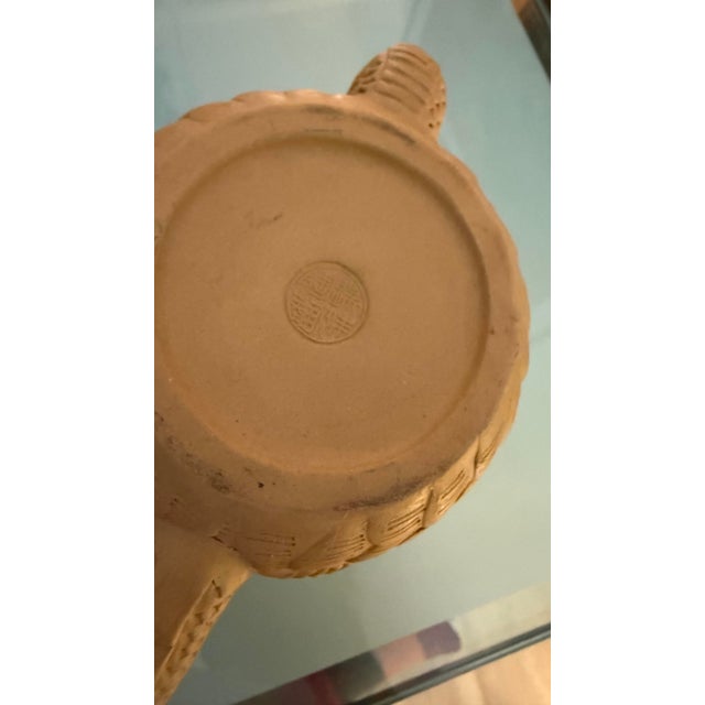 Rare Vintage Chinese Yixing Clay Dragon Teapot For Sale - Image 9 of 12