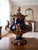 Large Covered Urn in Black Porcelain and Bronze Rocaille Decoration with Cherubs, 2010s, in Flawless conditions. Designed...