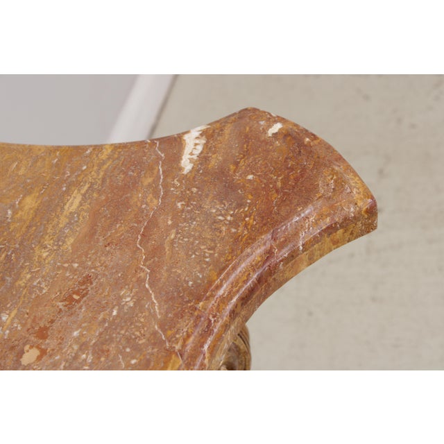 1950s Outstanding French Paint Decorated Marble Top Console Table For Sale - Image 5 of 13