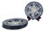 Antique Flora Ironstone Dinner Plates from Creil and Montereau, 1800s, Set of 6 For Sale