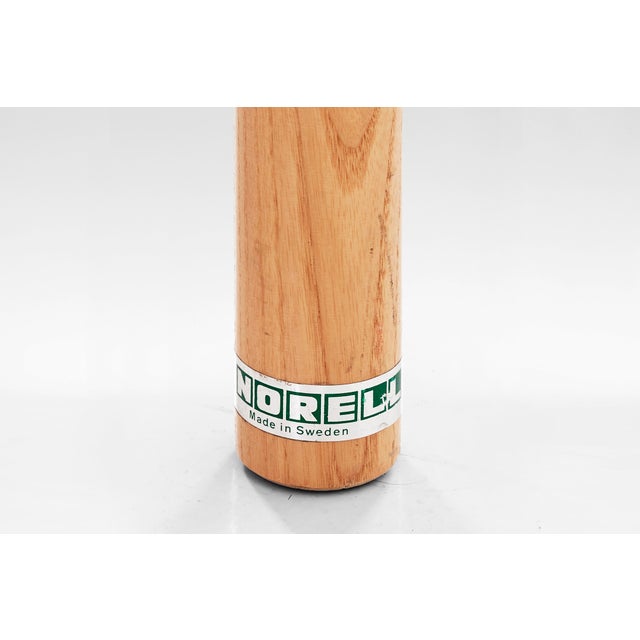 Wood Scirocco Safari Chairs by Arne Norell in Black Leather For Sale - Image 7 of 7