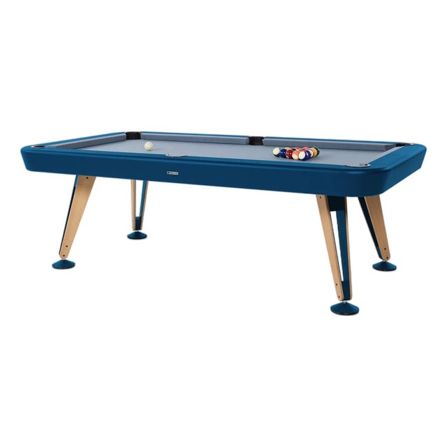 RS Barcelona Diagonal Indoor Pool Table 8 Feet, Blue For Sale