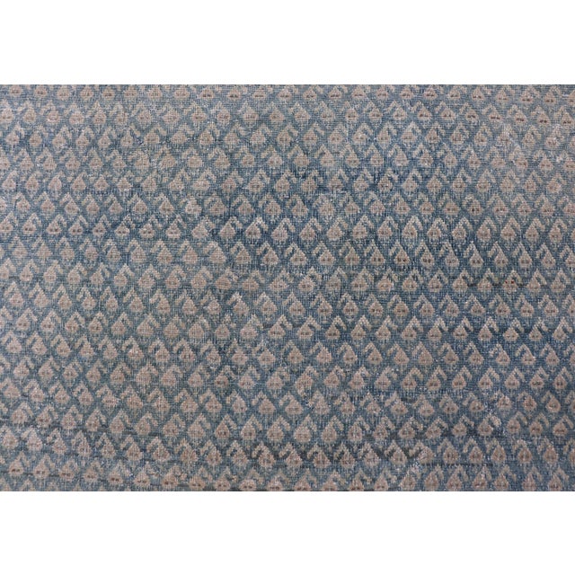 Early 20th Century Antique Persian Tabriz Rug With Soft Light Blue Field and Fine Allover Design For Sale - Image 5 of 15