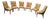 Marge Carson Tufted Gold Dining Chairs With Nailhead Trim, Set of 6 For Sale