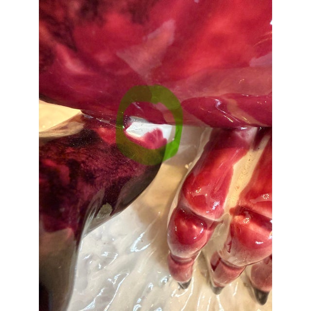 Mid 20th Century Vintage Large Pre-1960's “Agatha Christie” Majolica Lobster Platter For Sale - Image 5 of 15