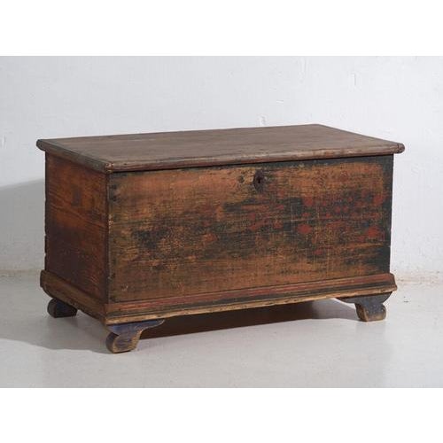 Antique Folk Art Trunk For Sale - Image 11 of 11
