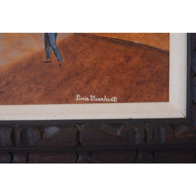 Mid Century Doris Dearhart Paris Montmartre Sacré-Cœur Painting For Sale - Image 9 of 14