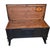 Wood Antique West Branch Cedar Chest Carved Blanket Trunk Annie Sloan Black 48" For Sale - Image 7 of 11