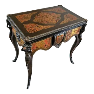 19th Century French Napoleon III Period Boulle Inlaid Flip-Top Game Table