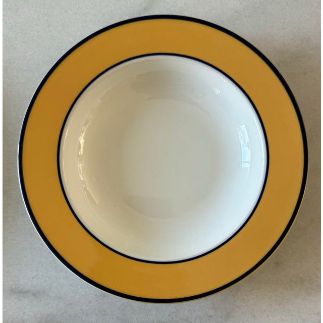 Traditional Set of 3 Pagnossin Spa Yellow Ironstone Soup Bowls For Sale - Image 3 of 10