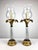 Vintage Hollywood Regency Coastal Brass Palm Hurricane Shade Frederick Cooper Style Table Lamps - a Pair For Sale - Image 10 of 11