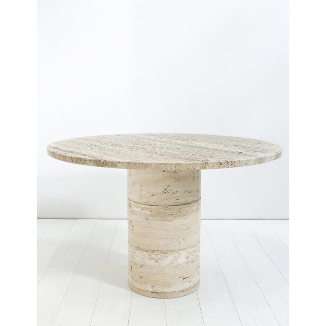 Travertine Dining Table by Angelo Mangiarotti for Up & Up, 1970s For Sale - Image 10 of 10