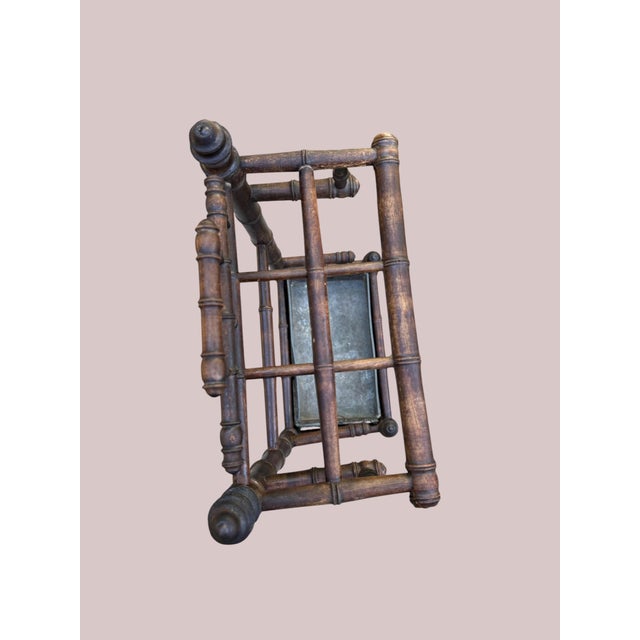 Late 19th-Century French Faux Bamboo Umbrella Stand With Original Zinc Liner For Sale - Image 6 of 12