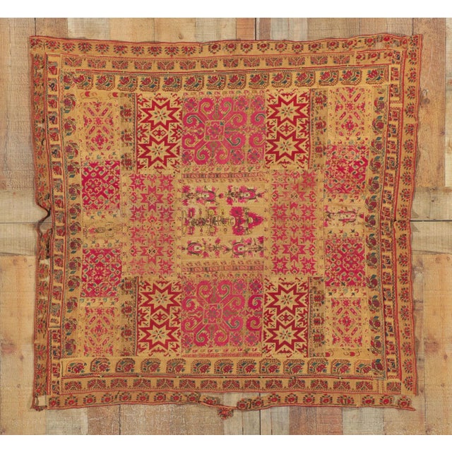 Mid-18th Century Antique Greek Islands Composite Panel, 03'08 X 03'11 For Sale - Image 11 of 13