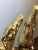 Gold Gilt Bronze Sculptures of Dogs, Set of 2 For Sale - Image 8 of 9