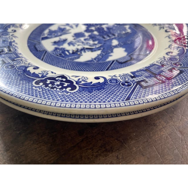 Vintage Shenango China Blue Willow Plates - a Pair For Sale In Chicago - Image 6 of 8