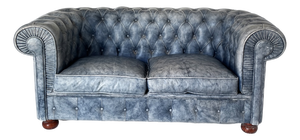 Chesterfield-Style Leather Sofa, 1990s