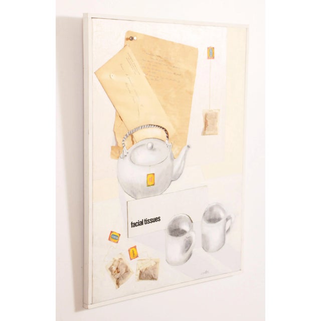 Fabulous mixed media painting on canvas by Doris M. Carter! Dr. Carter was a tenured Art professor at Worcester State...