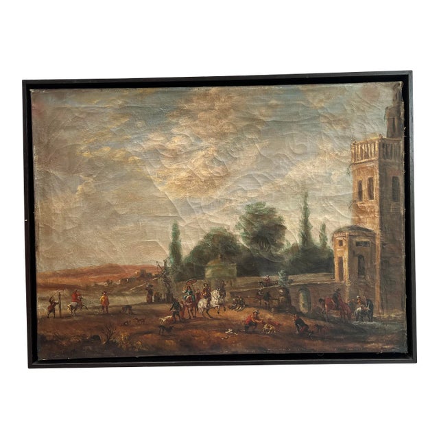 Antique European School Landscape For Sale