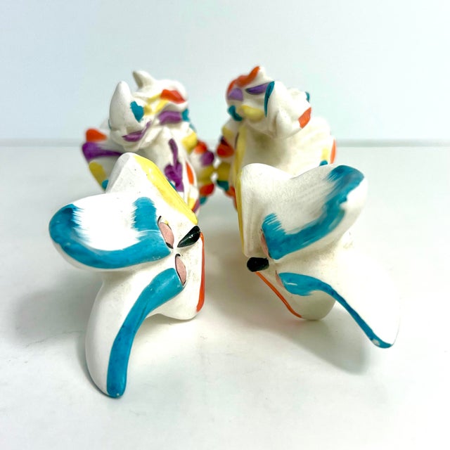 1950s Vintage Crazy Calico Cats Salt Pepper Shakers, Japan For Sale - Image 9 of 9