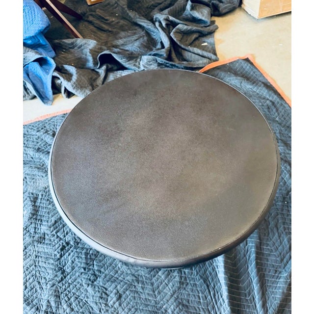 English Vintage Cast Iron Side Table From Restoration Hardware’s Retired Collection For Sale - Image 3 of 3
