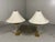 Mid-Century Modern Hollywood Regency Crystal & Brass Table Lamps by Underwriters Laboratories Inc, Set of 2, 1970s, Set of 2 For Sale - Image 3 of 18