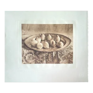 1997 "Georgia Peaches" Limited Edition Still Life Photogravure by Lou Spitalnik