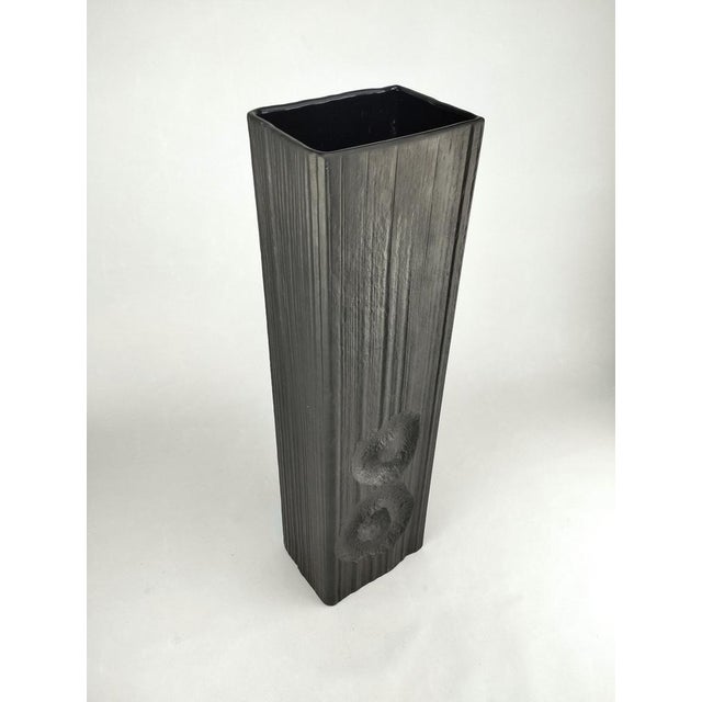 Large Porcelaine Noir Vase by Martin Freyer for Rosenthal, 1970s For Sale - Image 6 of 13
