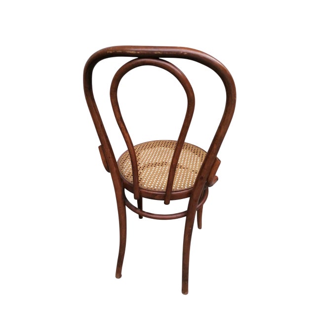 1950s Vintage Wooden Chairs with Vienna Straw Seats from Thonet, 1950s, Set of 2 For Sale - Image 5 of 11