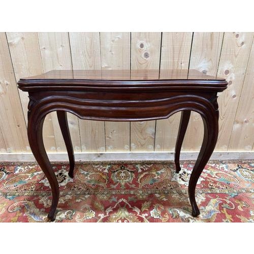 Game Table in Mahogany For Sale - Image 3 of 12