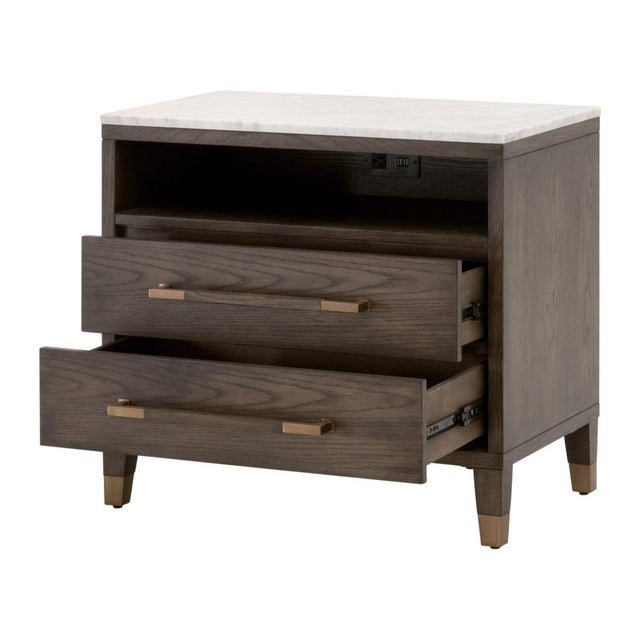 Transitional Cambria 2-Drawer Nightstand by Essentials for Living For Sale - Image 3 of 10