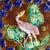 French Trivet in Polychrome Barbotine with Pink Bird, 1860 For Sale - Image 6 of 8