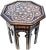 Handcrafted Moorish-Patterned Mother-Of-Pearl Accent Table For Sale - Image 4 of 8
