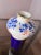 Vase in Blue and White Porcelain from Unterweissbach For Sale - Image 5 of 9