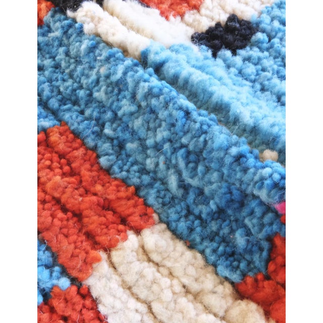 Colorful Moroccan Berber Rug - 5.9 X 4.2 Ft For Sale - Image 4 of 8