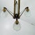 1930s French Art Deco Milk Glass Chandelier For Sale - Image 9 of 12