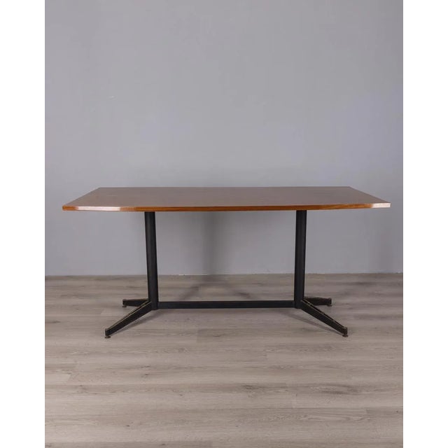 Mid-Century Modern Vintage Wooden Table by Carlo Ratti for Lissoni, 1960s For Sale - Image 3 of 11