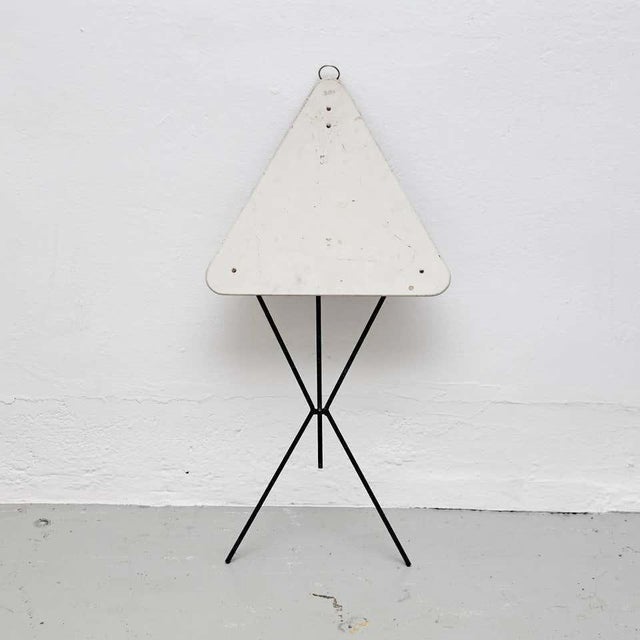 French folding table made by unknown designer. Manufactured in France, circa 1960. In great original condition, with minor...