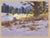 003 - Plein Air-O'Fallon Park, CO, 1/12/22 by Judd Mercer | Gouache Landscape of a snowy park scene For Sale