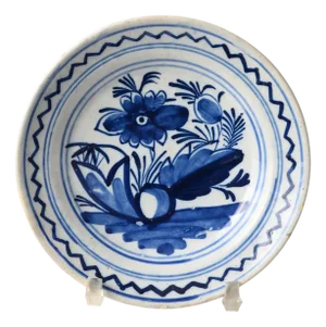 Late 18th Century Dutch Plate from Delft, 1700s