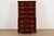 1980s 1980s Baker Furniture Georgian Carved Mahogany Eight-Drawer Highboy Dresser For Sale - Image 5 of 13