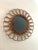 1970s Vintage Rattan Sunburst Mirror | 21” Boho Coastal Wall Mirror For Sale - Image 5 of 11