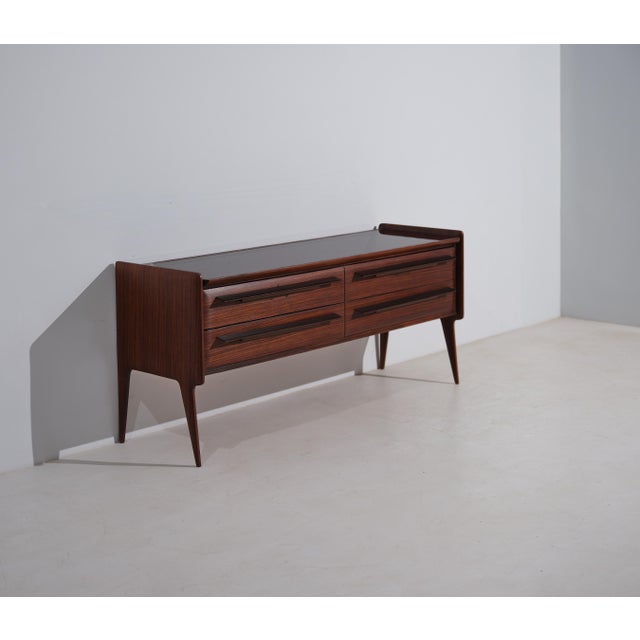 Mid-Century Modern Italian Chest of Drawer with Glass Top, 1950s For Sale - Image 9 of 9